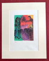 Marc Chagall "Zuneigung " Zinkätzung