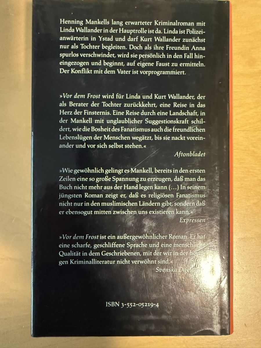 Libri: Henning Mankell 3 Bücher – Usato da Menziken venduto da Slechtvalker 2