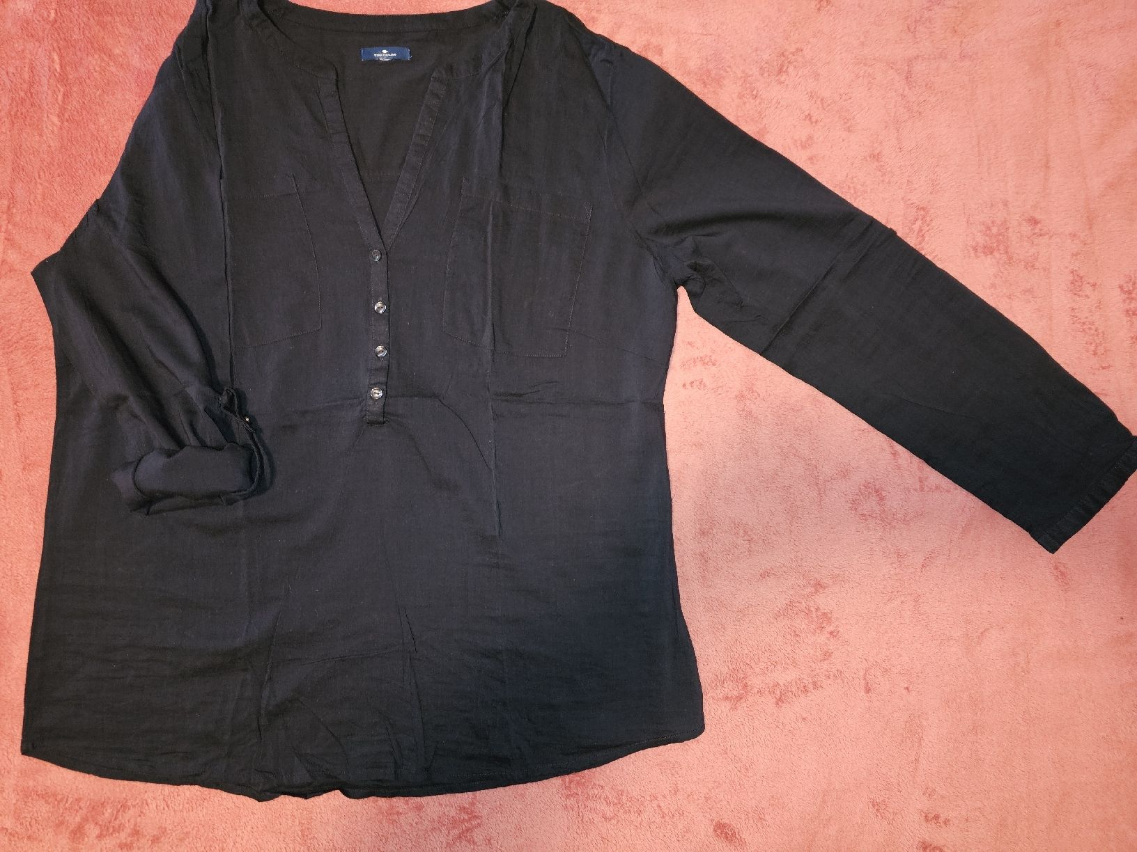 Tom Tailor Camicette: Langarm-Basic, dunkelblau, Tom Tailor, XL – Nuovo (secondo la descrizione) da Heiden venduto da Taronia 1