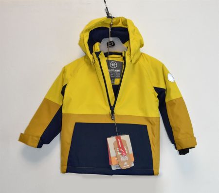 Color Kids Kinder Skijacke Winterjacke/gelb, d.blau/Gr.128