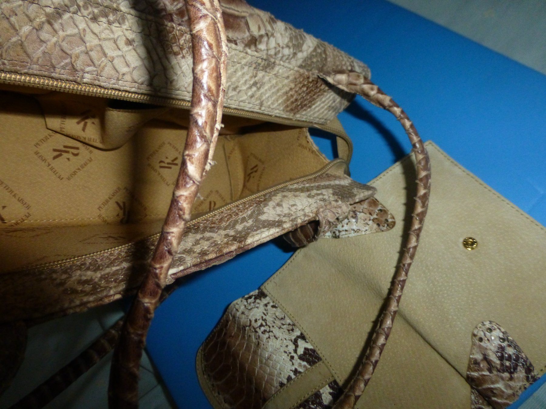 Kaiser Borse da donna: Handtasche von P. Kaiser echtes Leder – Usato da Würenlingen venduto da drago56 5