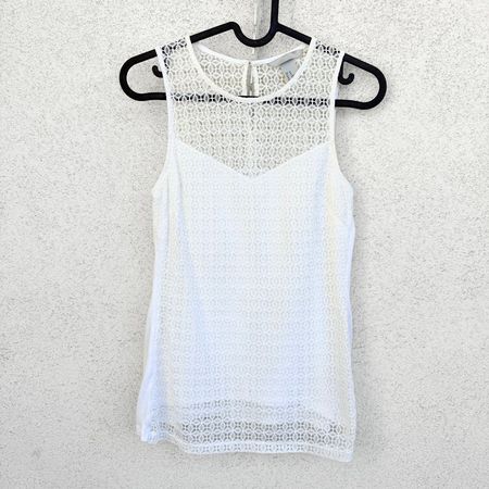 H&M Top Blanc avec Dentelle - Taille XS