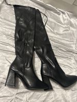 Overknee Stiefel Blockabsatz Gr 37 NEU Gratis Versand