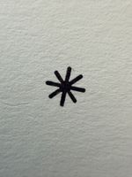 Perlenfischer Gummistempel Sternchen / Asterisk – Muster