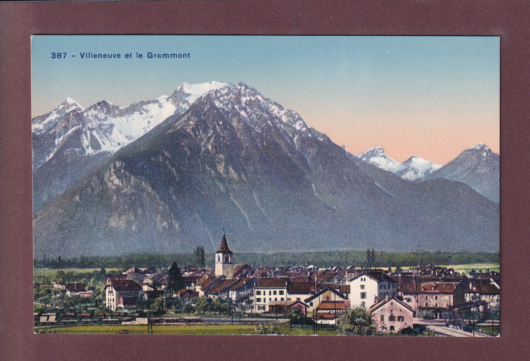 Cartoline postali: VILLENEUVE et le Grammont – Usato da Pully venduto da nicecards