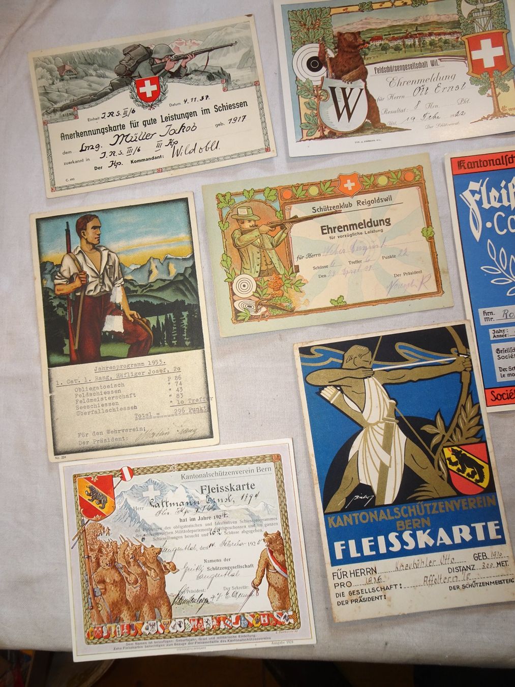 Cartoline postali: Schützen Ehrenmeldungen – Usato da Bichwil venduto da Silbereule9 1