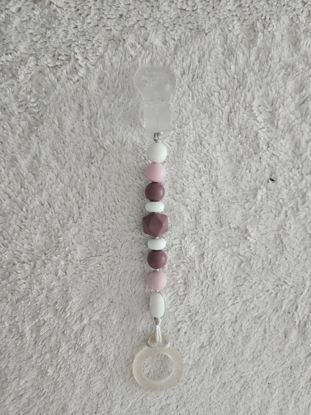 Succhiotti & catenelle porta ciuccio: Nuggikette rosa – Usato da Zürich venduto da Kris8050 3