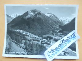 1933 1028 Pontresina mit Piz Palü u. Roseggl.
