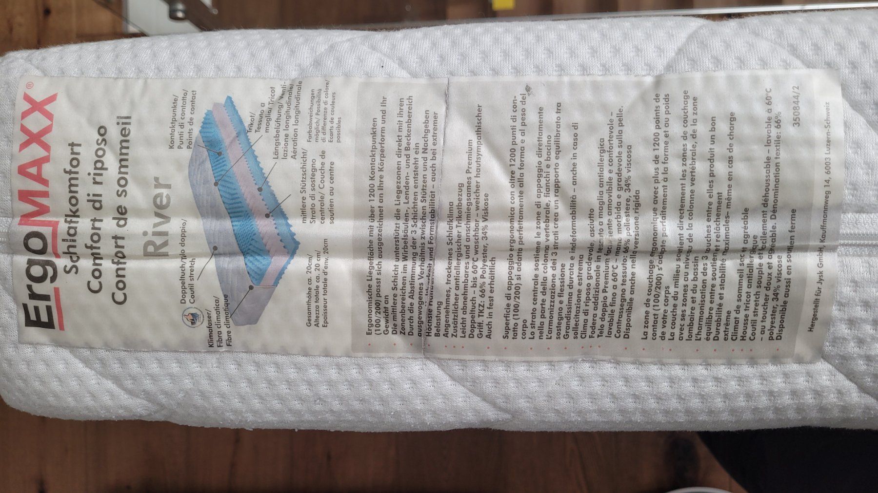 Materassi: ErgoMAXX Matratze, 90x200cm – Usato da Brunnen venduto da berggeiss76 2