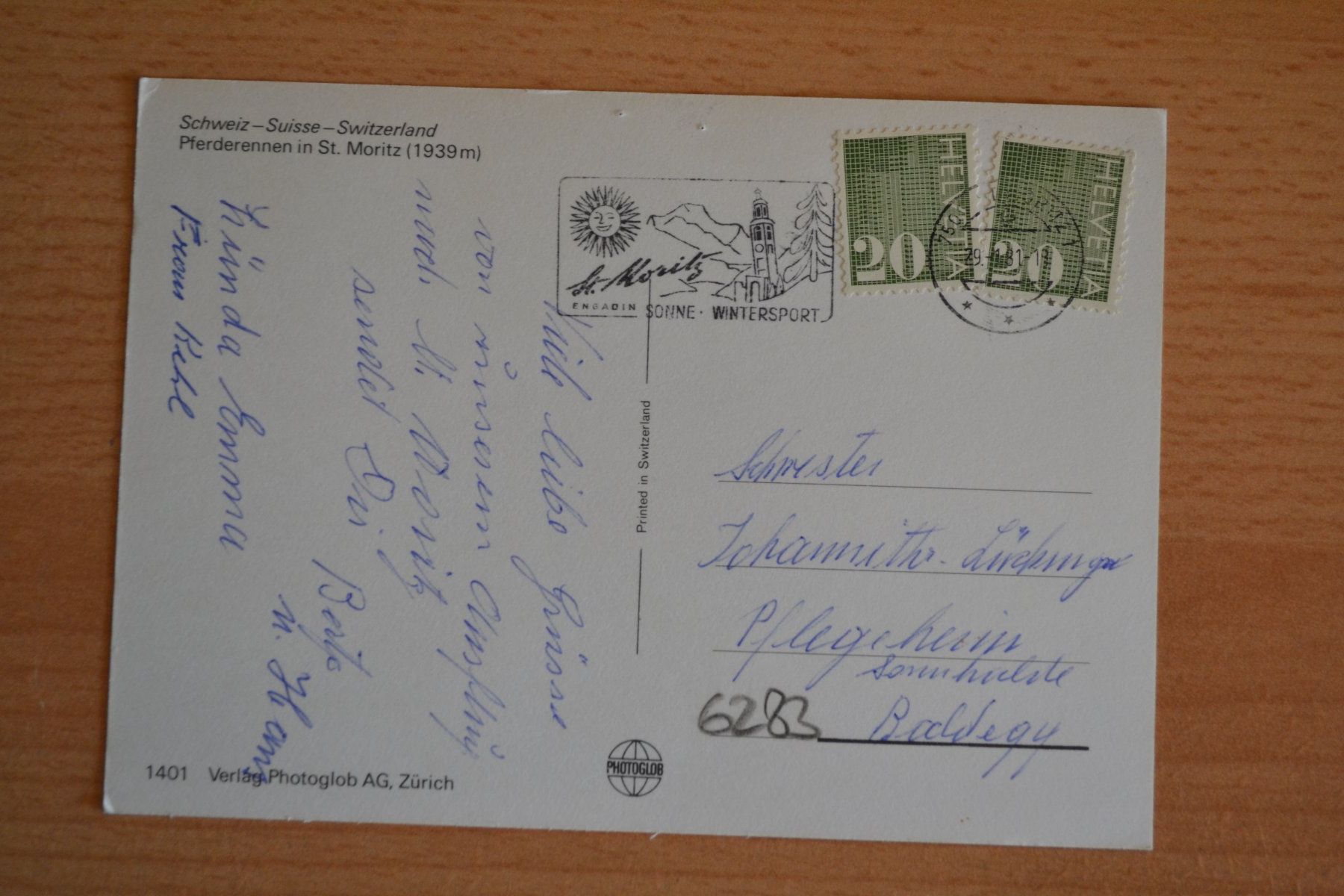 Cartoline postali: AK St.Moritz Pferderennen – Usato da Beinwil am See venduto da kajak55 1