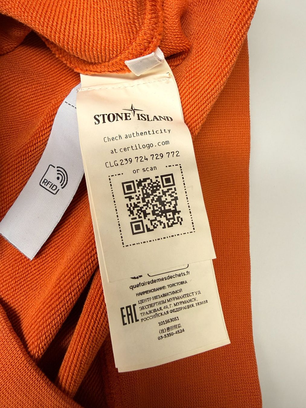 Stone Island Maglioni & Felpe: Stone Island Pullover Orange, Top Zustand, Grösse M – Usato da Luzern venduto da Shakwes 3