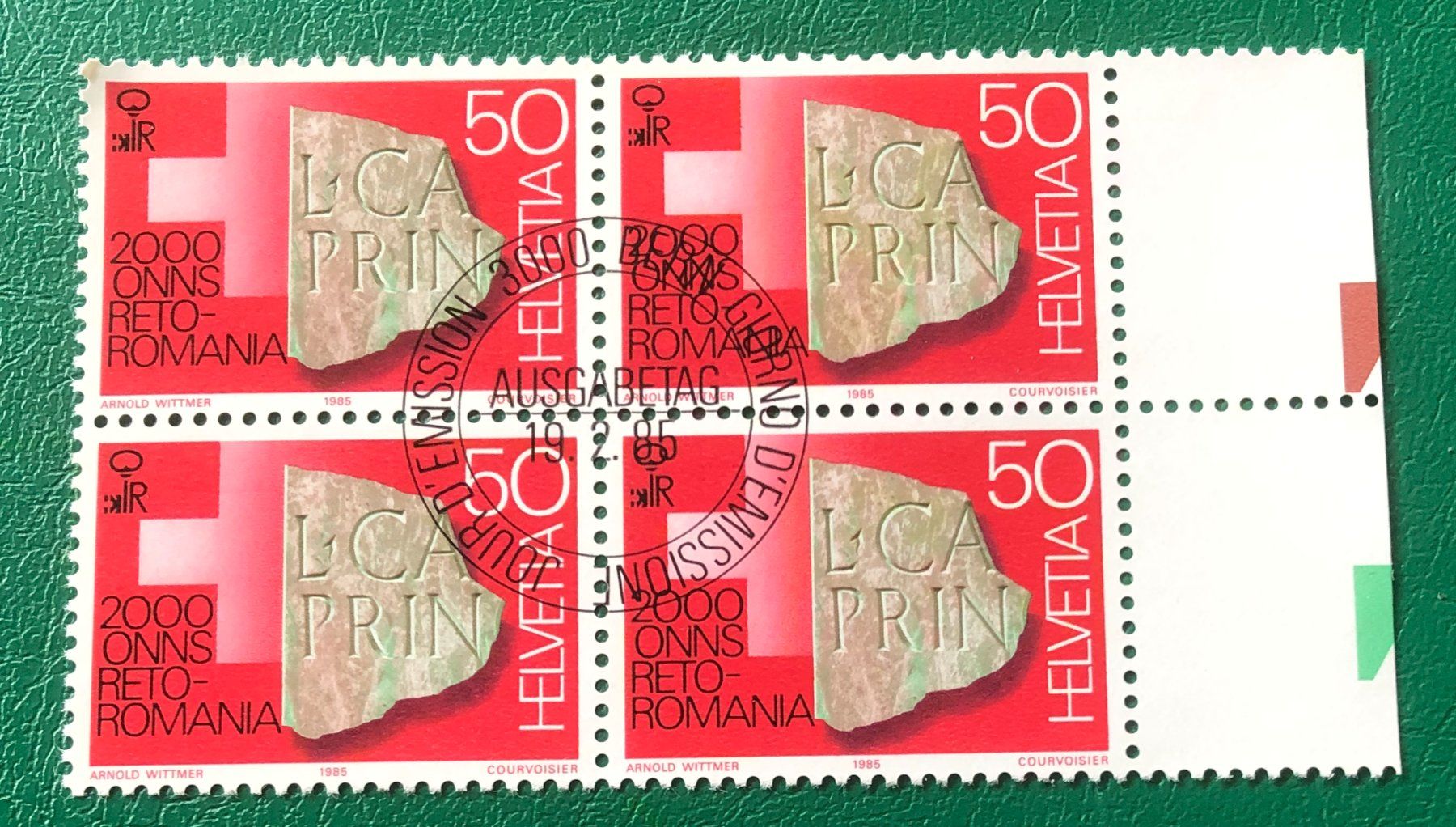 Tutti i francobolli: 4 er Block Nr. 712 mit ETStempel Bern – Usato da Aarau venduto da Billa007