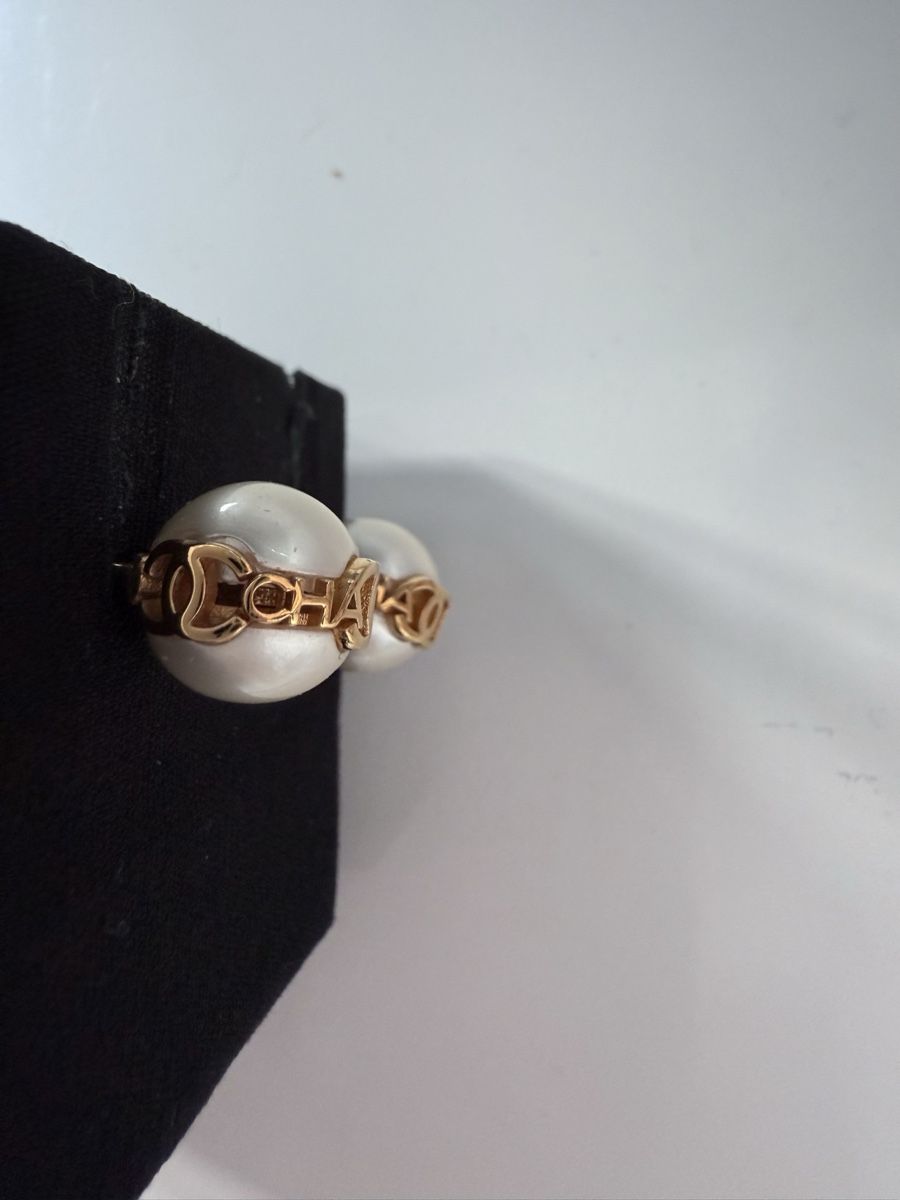 Chanel Ohrringe & -stecker: Chanel Ohrringe Perlen Gold CC Logo Ohrstecker Box – Neu (gemäss Beschreibung) aus Stettlen von Beauty-19 5