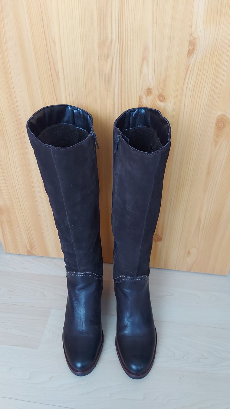 Scarpe da donna: Leder-Stiefel braun, Gr. 36 – Nuovo (secondo la descrizione) da Rotkreuz venduto da eri_t25d 2