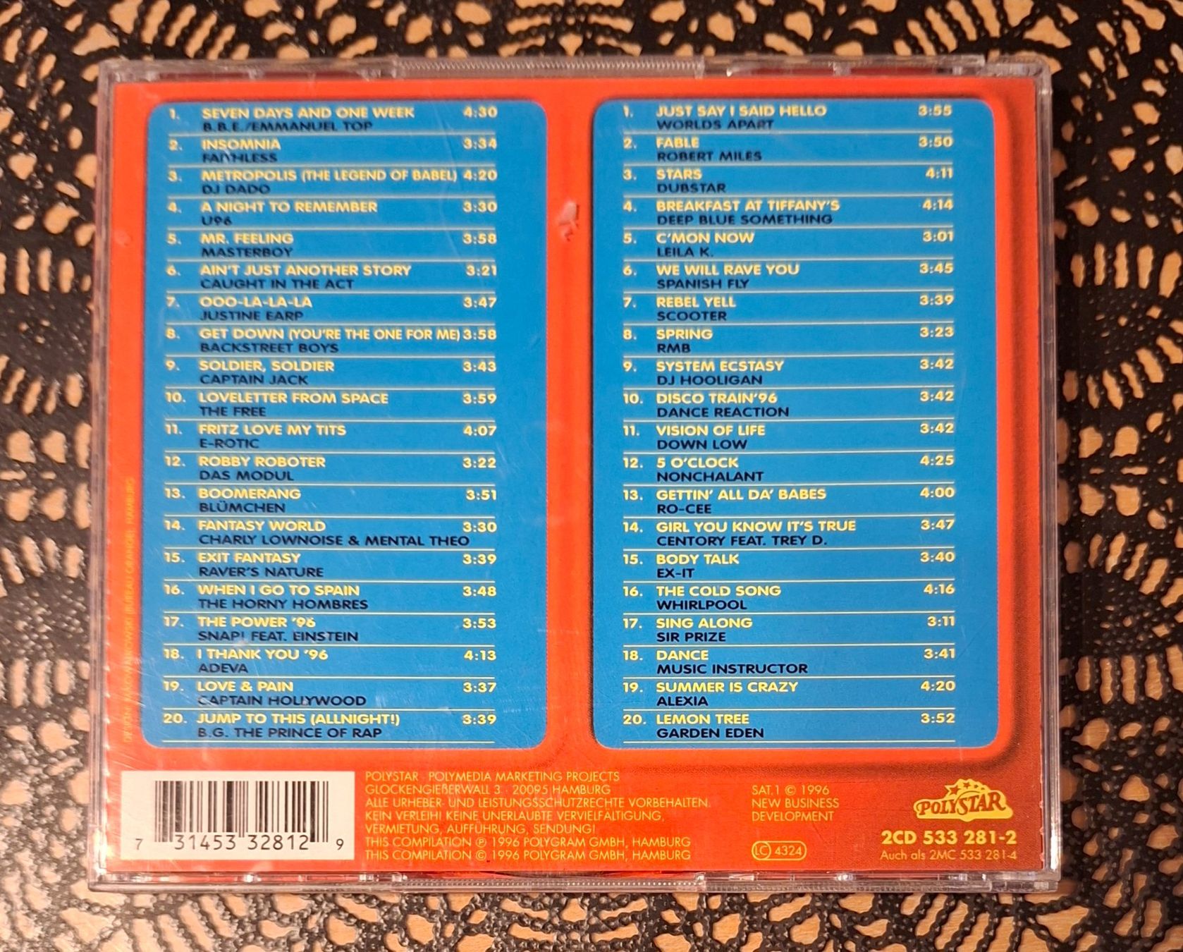 CD: Mega Hits 96 Die Zweite,2CD Pop Hit Compilation Sampler 1996 – Usato da Schönenberg TG venduto da breiti12 1