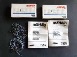 2 x Märklin N° 7555 Schaltkontakt Reed-Kontakt, contact Reed