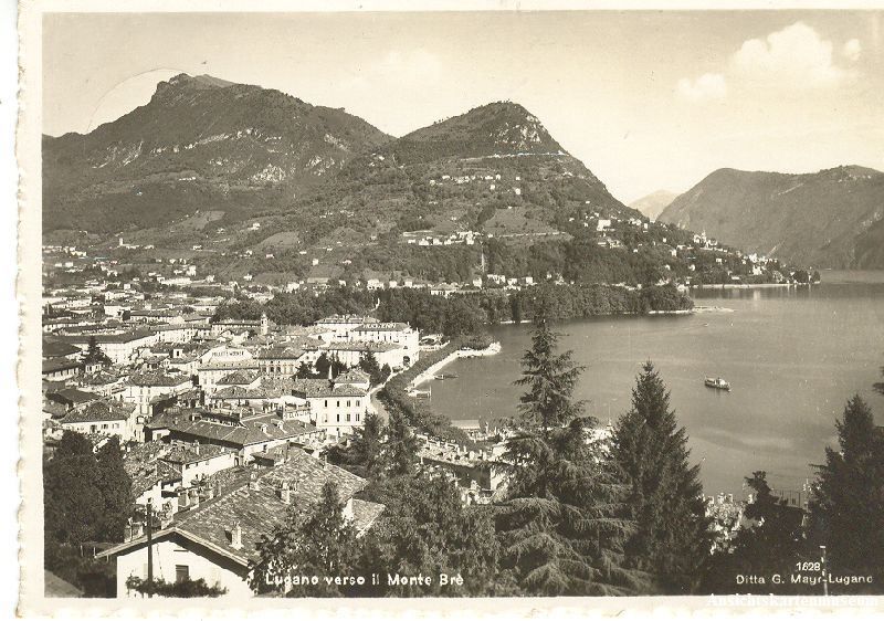 Cartoline postali: Lugano - Monte Brè Ticino + 1938 – Usato da Emmenbrücke venduto da teestube