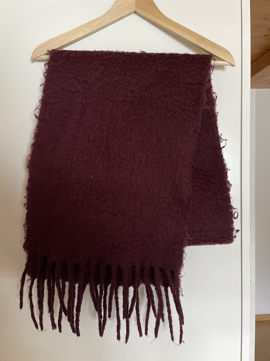 Foulard & Sciarpe: Schal in bordeauxrot, mit Fransen – Usato da Malix venduto da fred_59