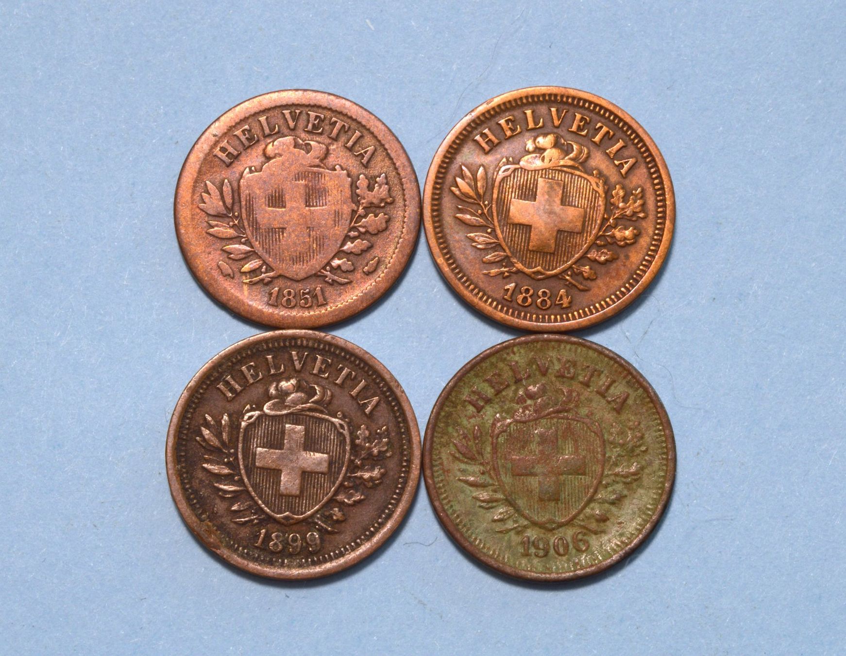 Toutes les monnaies: 4 x 1 Rappen – D'occasion à Oberglatt ZH par dil_85sh 2
