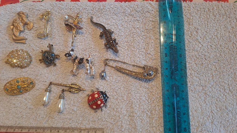 Broche Ancienne Bijou Vintage - Bon état - Occasion