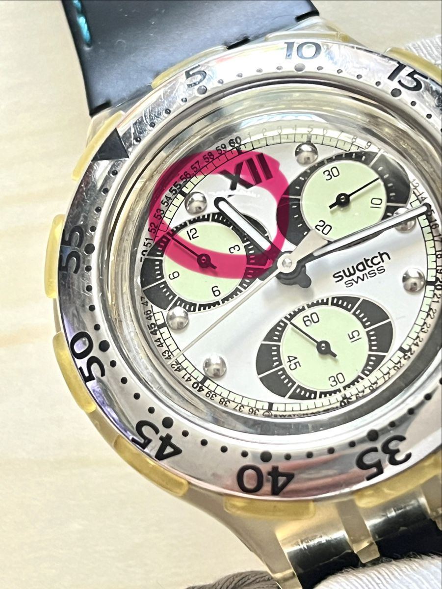 Swatch Orologi: Swatch Chronograph Uhr  – Usato da Grenchen venduto da chththl 6