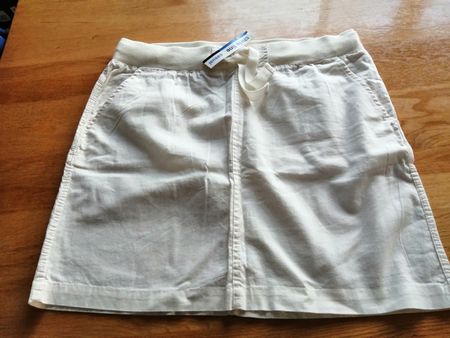 Sommerrock, Leinen, beige, Gr. L, NEU mit Etikett