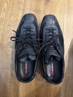 Prada Herren Sneaker schwarz Grösse 9 Leder/Textil guter Zus