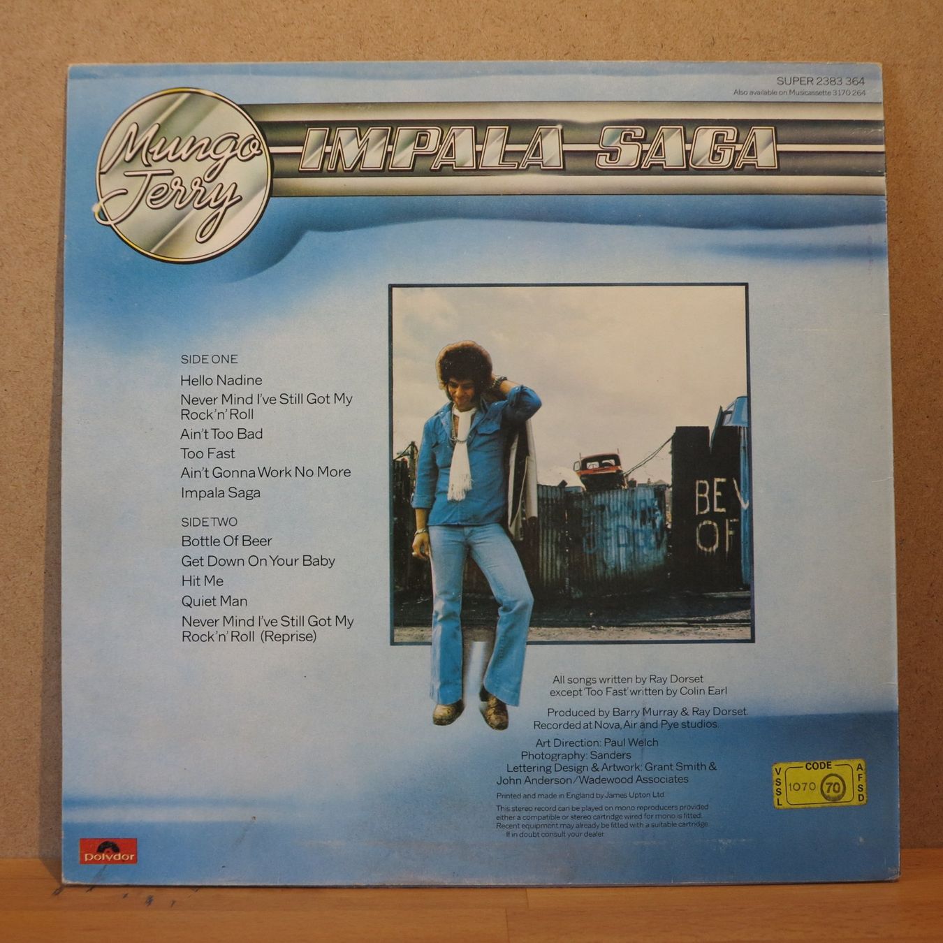 Dischi in vinile: Mungo Jerry - Impala Saga / LP – Usato da Zürich venduto da Naim60 1