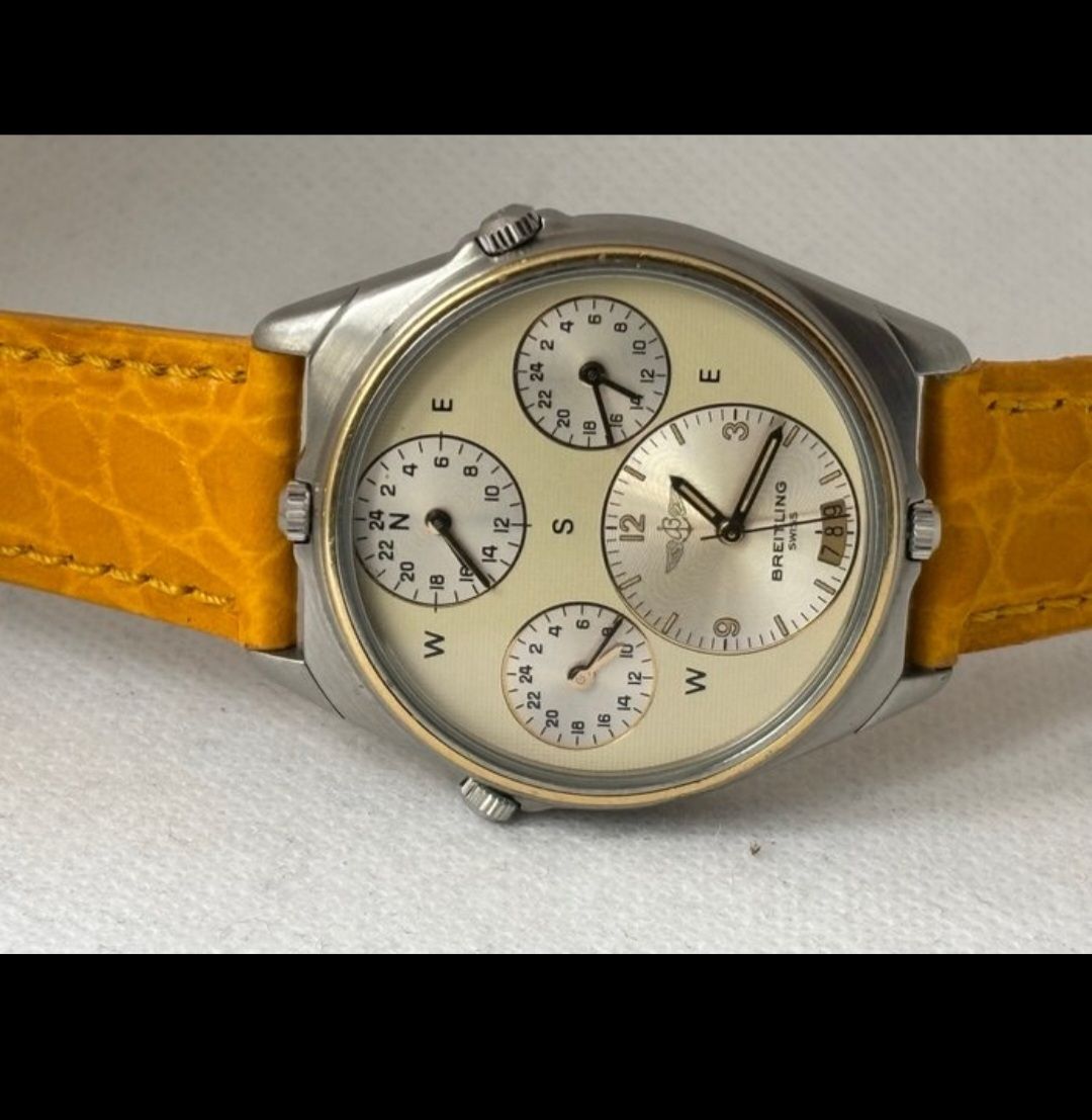 Breitling Orologi: Breitling - WORLD TIME 4 GMT - 80840  – Usato da Bulle venduto da Andres.ch.222 3