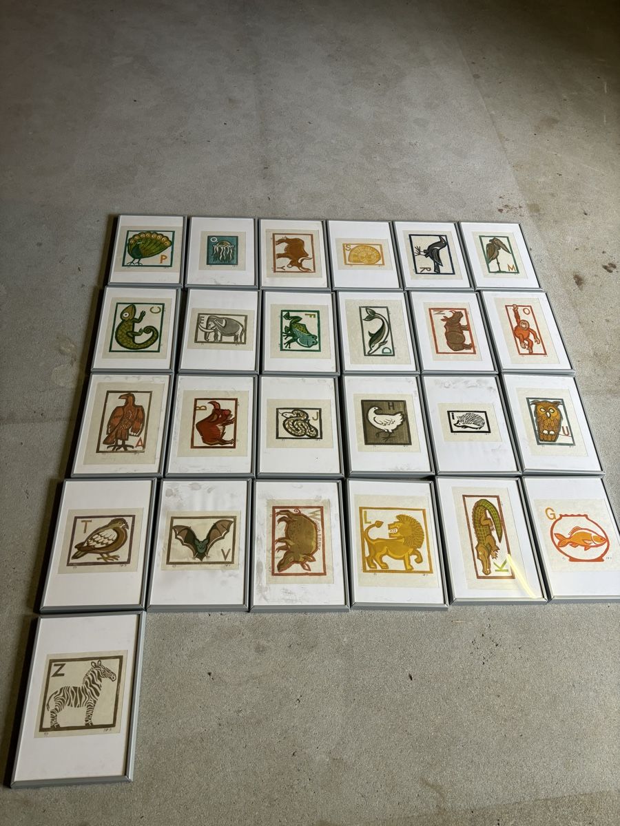 Foto & Immagini: Complete Framed Alphabet Animal Wall graphics framed – Usato da Biel-Benken BL venduto da ste_86wx 5