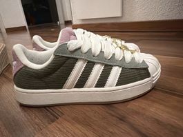 Adidas Superstar Schuhe grau/rosa Grösse 37 1/2