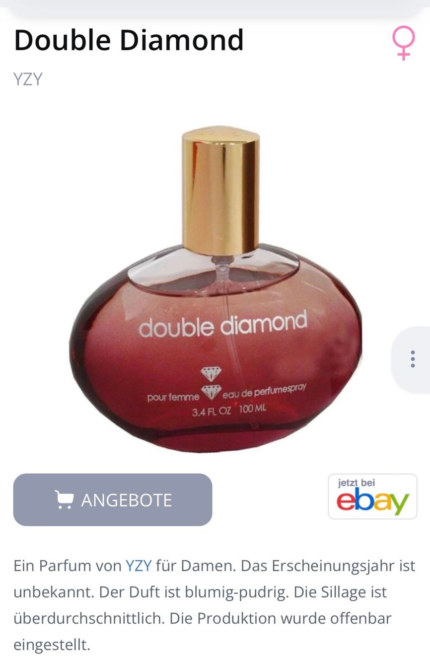 Profumi & Eau de Toilette: Double Diamond  EDP5ml..,eingestellt worden – Usato da Zürich venduto da deruja 2