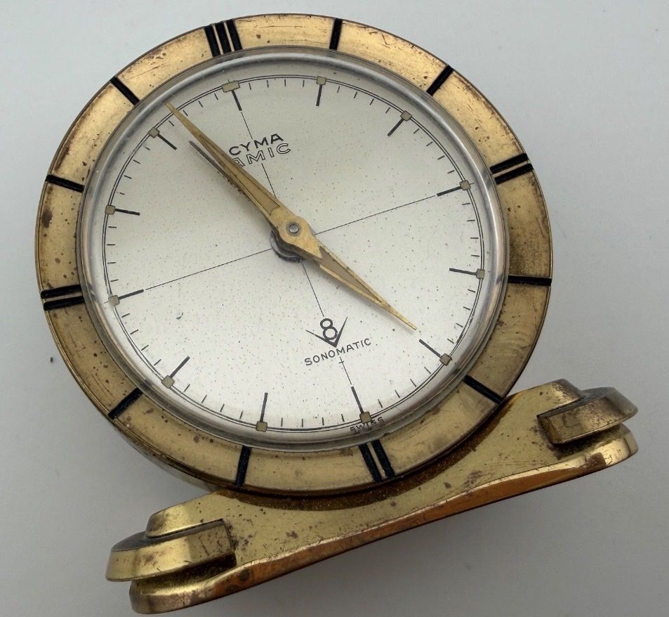 Cyma Wecker: Vintage Cyma Amic Sonomatic Wecker Messing mechanisch  – Gebraucht aus Untersiggenthal von TimeandShine 1
