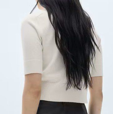 Mango Maglioni & Felpe: Kurzärmliger Pullover mit halbhohem Kragen GR. M – Nuovo e nell'imballaggio originale da Rheinsulz venduto da Gilea 1