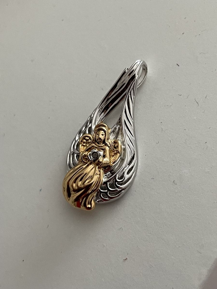 Ciondoli: Pendentif ange argent et or diamant  – Usato da Worben venduto da benit.drn 4