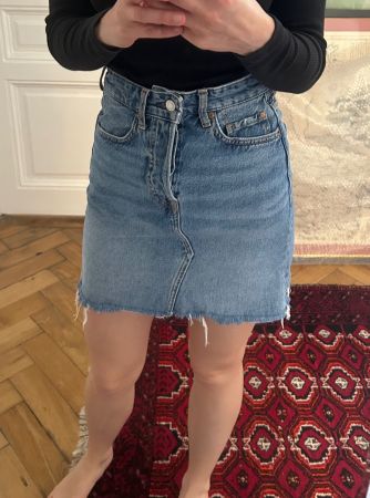 Trendiger Jeansrock im Used-Look, Grösse 34 Country (Nr 30)