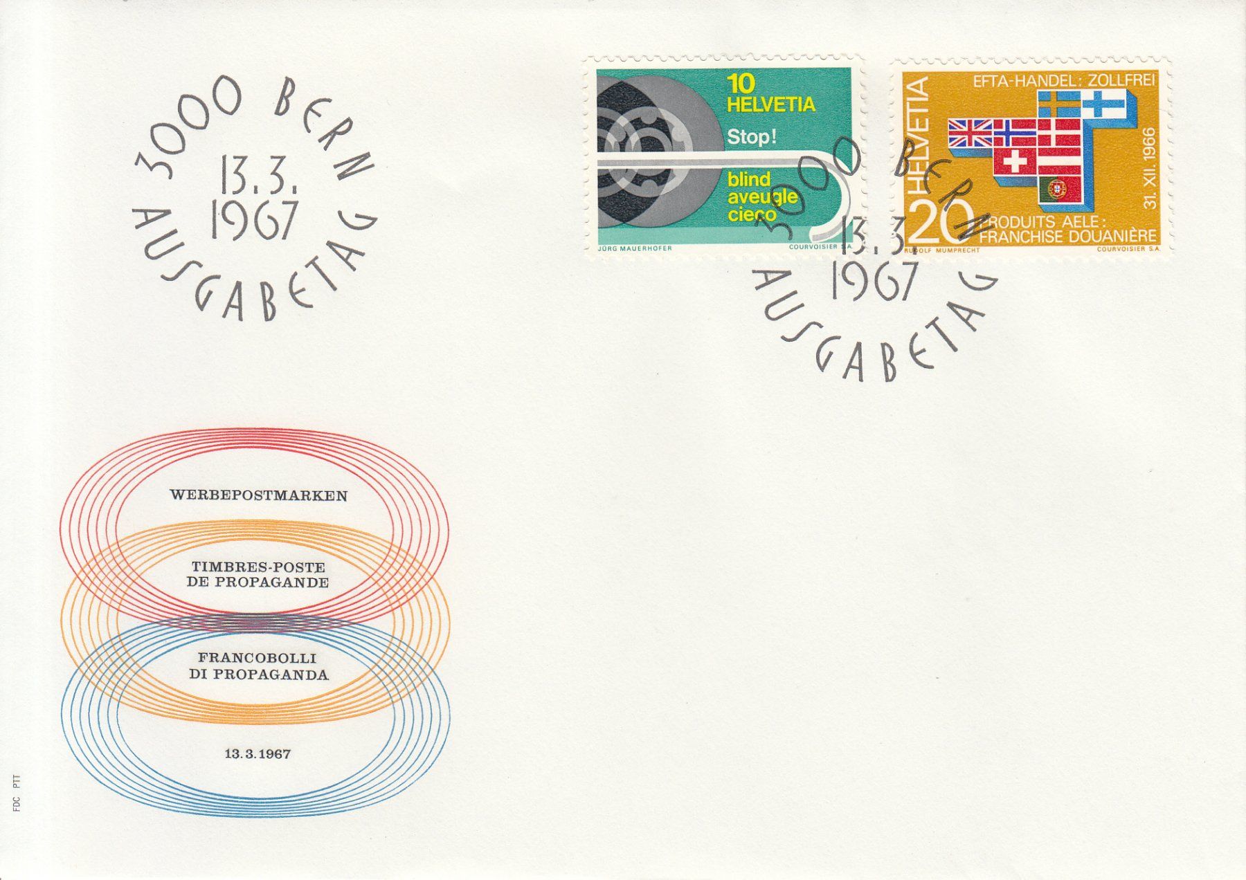 Tutti i francobolli: SBK 446 - 447 FDC PTT – Usato da Bürglen TG venduto da StampGraf
