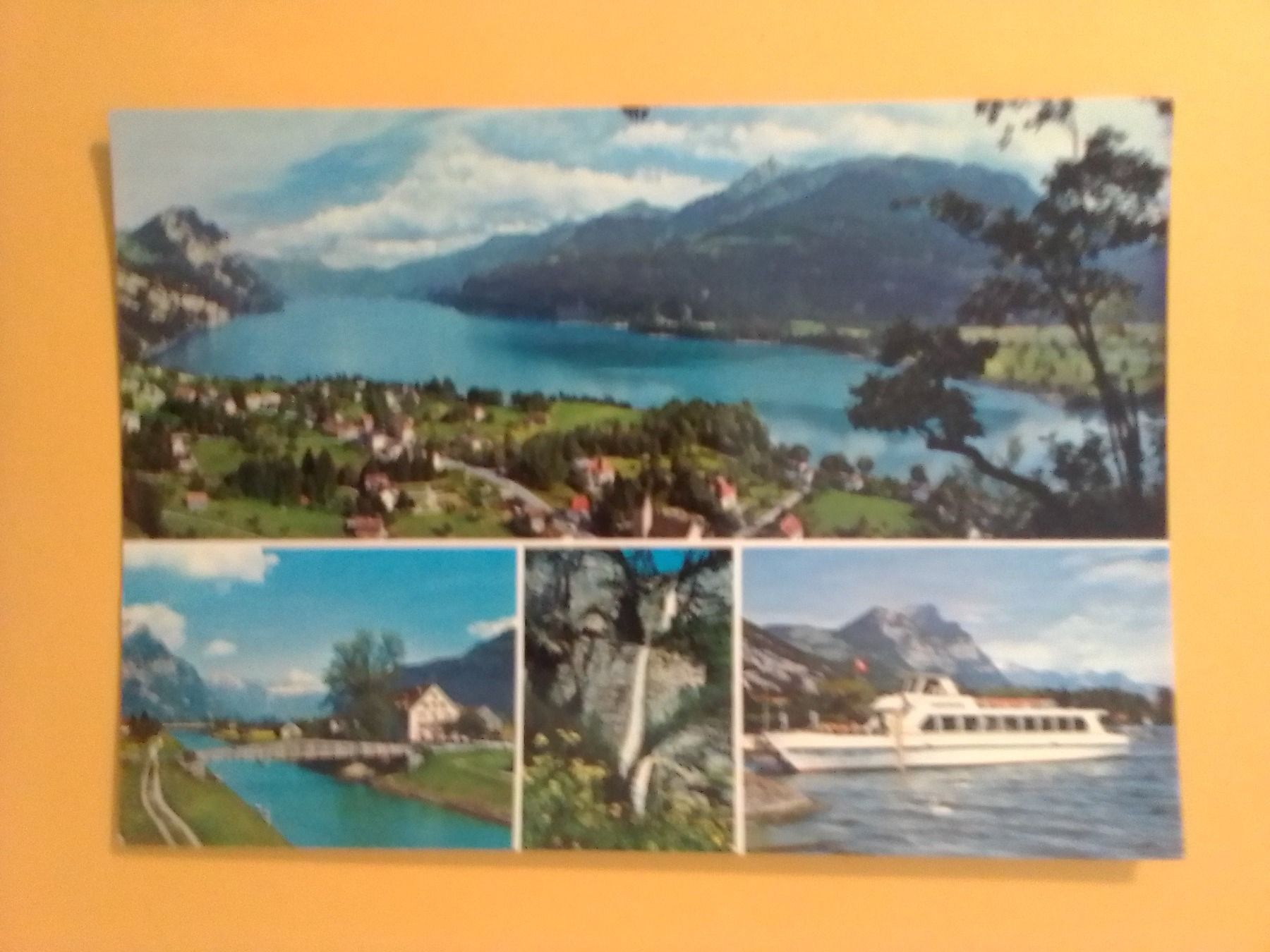 Cartoline postali: Weesen am Walensee mehrbildrig – Usato da Küttigen venduto da Melisch1000