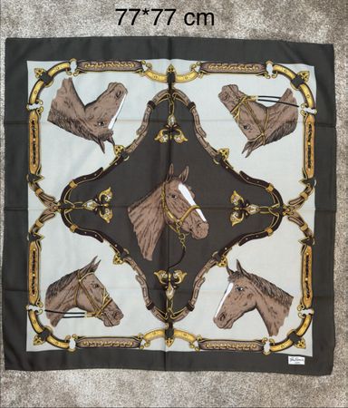 Foulard vintage Gim Renoir Paris 77 x 77 cm