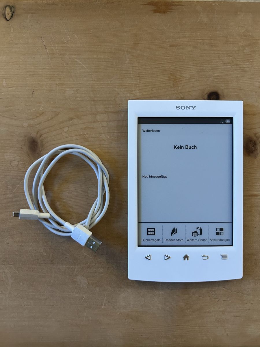 Sony Lettore multimediale & Streamer: Lettore e-book Sony PRS-T2 , Weiss, Gebrauch mit Kabel. – Usato da Pontresina venduto da ale_tt2q 1