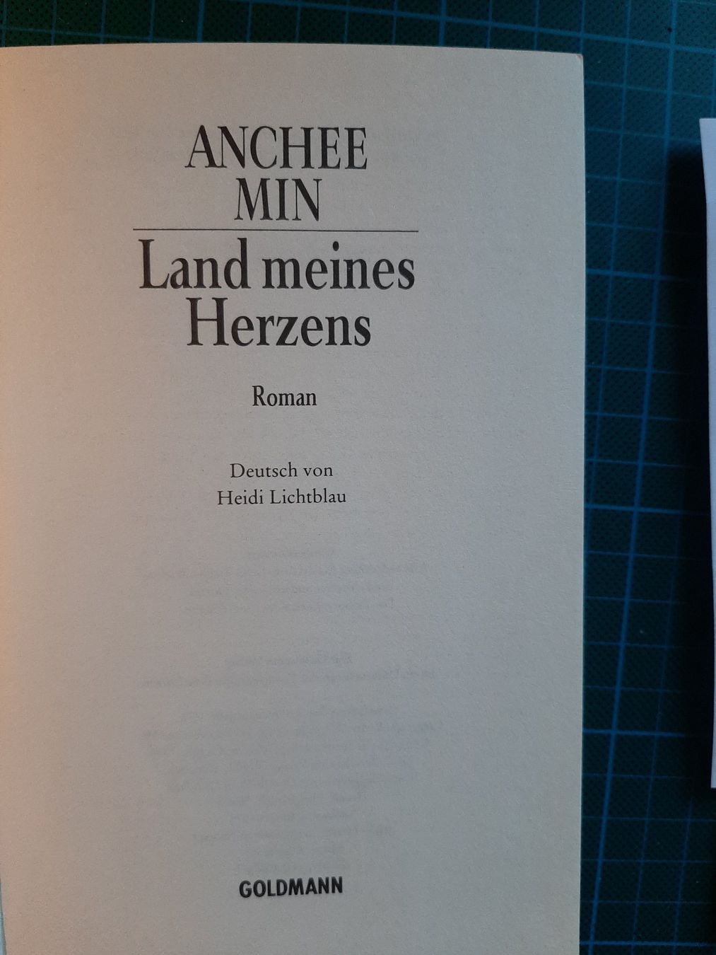 Libri: Anchee Min: Land meines Herzens – Usato da Basel venduto da kouki51 3