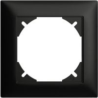Abdeckrahmen EDIZIOdue 1×1 schwarz, Feller