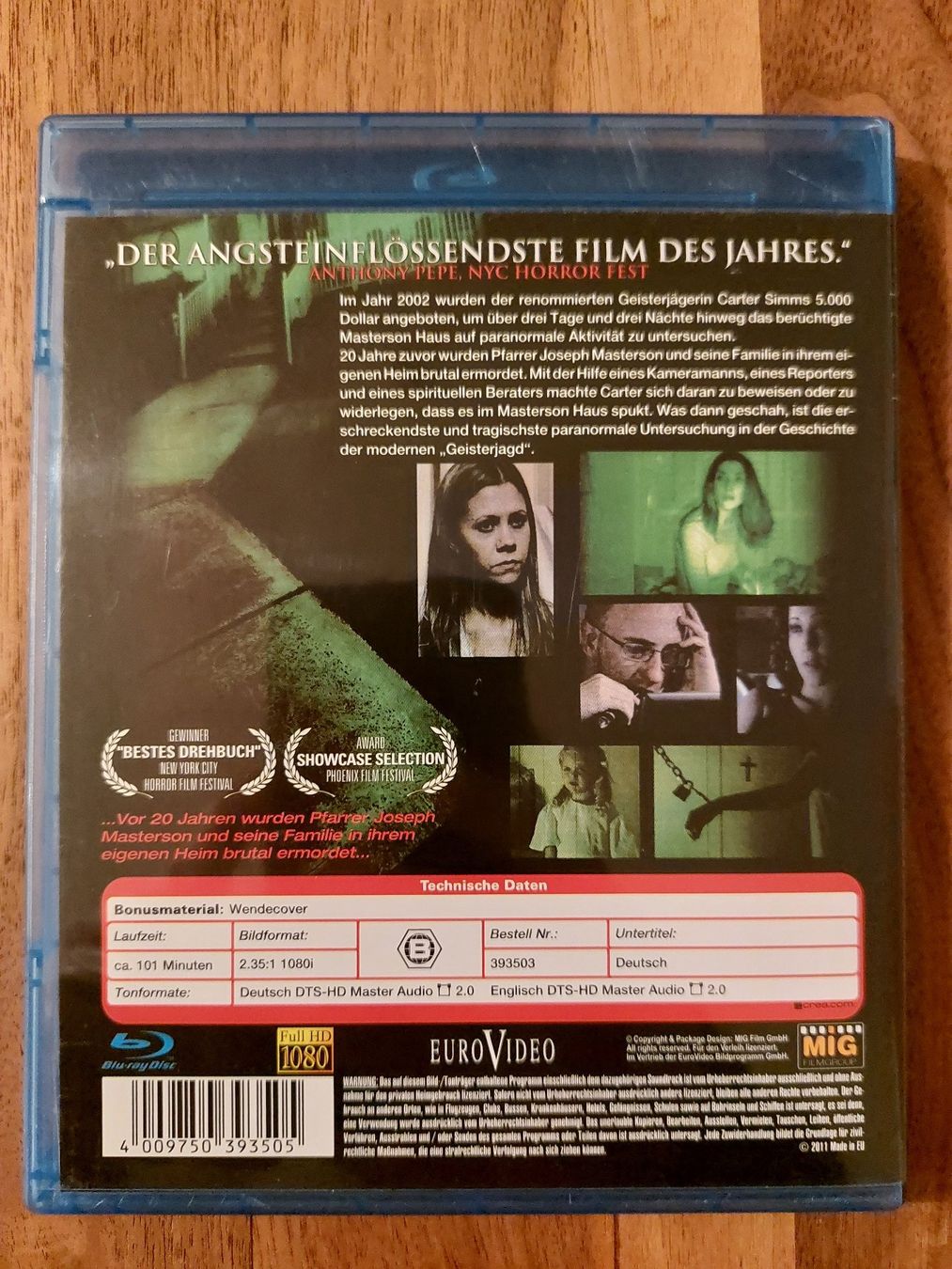 Tutti i DVDs: Blu Ray - Paranormal Investigations 1 – Usato da Rheinfelden venduto da FilmAuktion 1