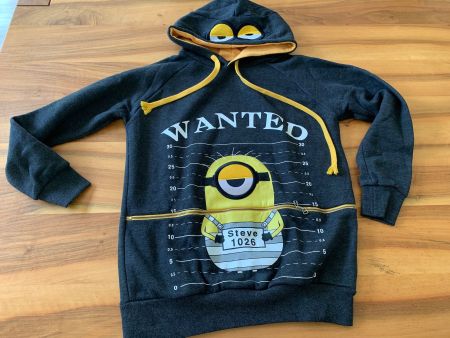 MINIONS frecher Kapuzenpullover Hoodie mit Funktionm Gr. S/M