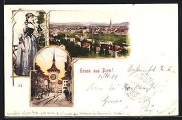 Bern, Stadtansicht, Strassenpartie und F