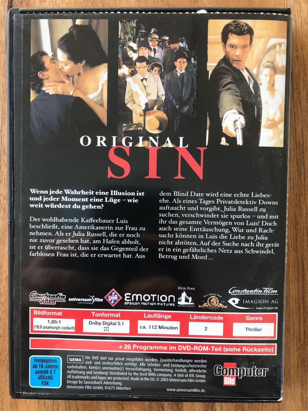 Tutti i DVDs: DVD Original Sin – Usato da Belp venduto da brb66 1