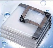 Transparente wasserdichte Plane NEU! 200x400cm