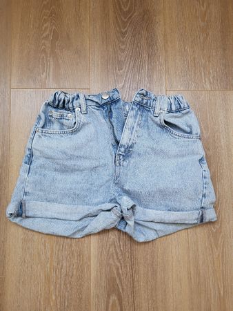 Short en jean taille haute S femme bleu clair bon état