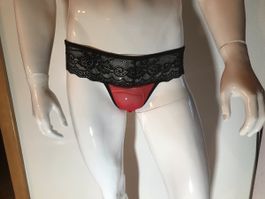 Sexy Männer Spitzen Tanga mit rotem Besatz ❌XL❌