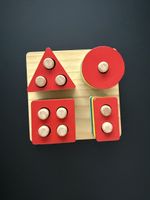 🧩 Holz Steckspiel / Motorikspiel – wie neu